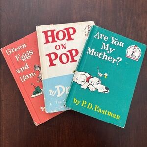 Vintage Dr. Seuss bundle Children's Books Green eggs ham hop pop my mother 1960